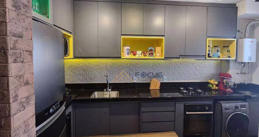 Apartamento com 3 dormitórios à venda, 77 m² por r$ 700.000 - engordadouro - jundiaí/sp