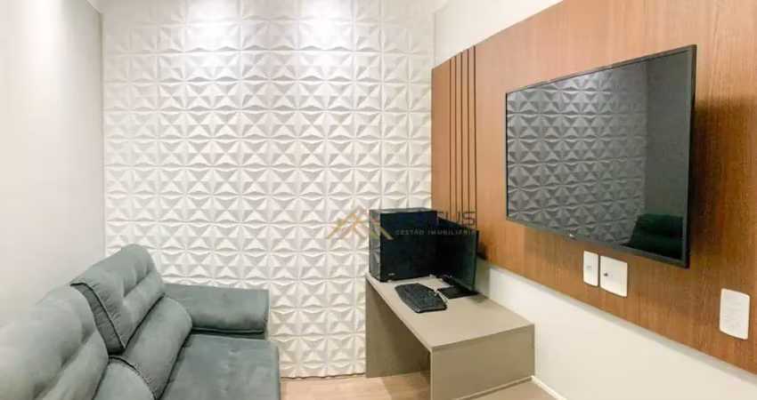 Apartamento com 3 dormitórios à venda, mobiliado, 61 m² por r$ 680.000 - parque união - jundiaí/sp
