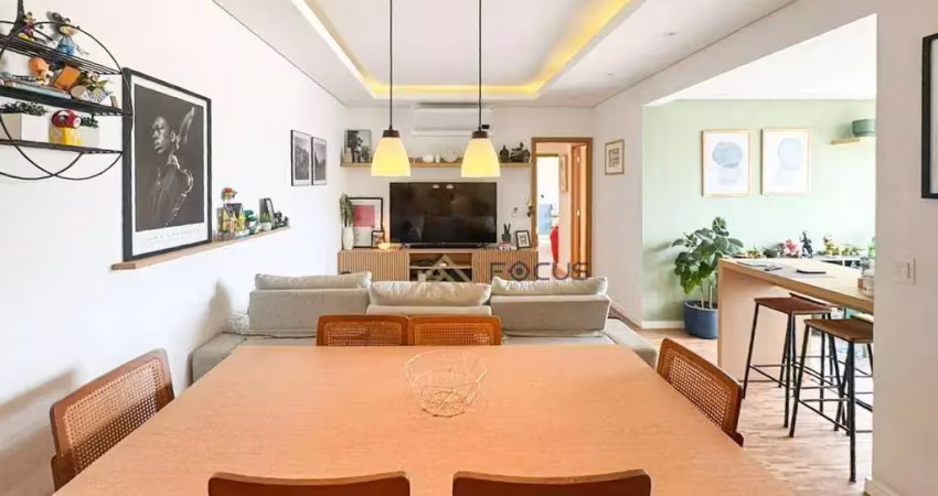 Apartamento com 3 dormitórios à venda, 100 m² por r$ 1.200.000 - jardim trevo - jundiaí/sp