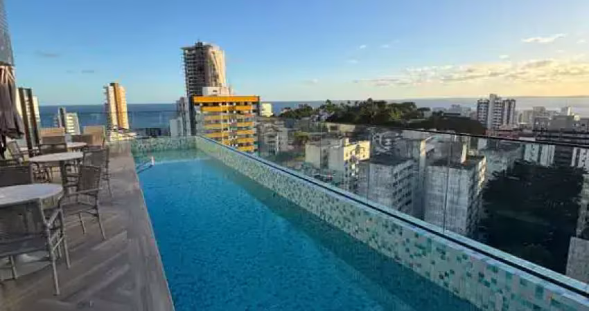 Barra, studio para venda, 22m2, mobiliado, nascente,  salvador/ba.