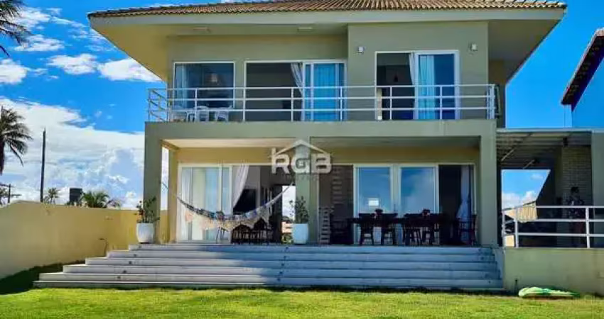 Maravilhosa casa 4 suítes pé na areia em barra do jacuípe r$ 3.500.000,00