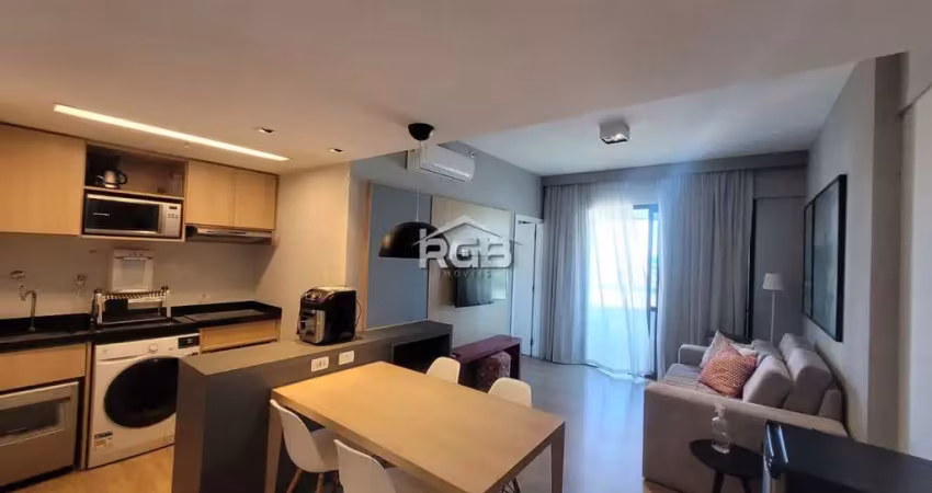 Aluguel apartamento 1/4 e sala mobiliado no caminho das árvores r$ 4.000,00