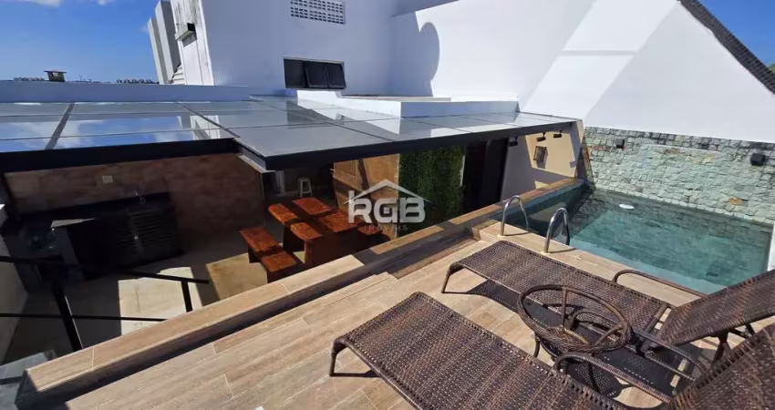 Linda cobertura 3/4 com suíte piscina privativa no imbuí r$ 900.000,00