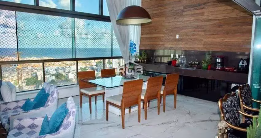 Top hill 4 suítes vista mar alto luxo no horto florestal r$ 3.900.000,00