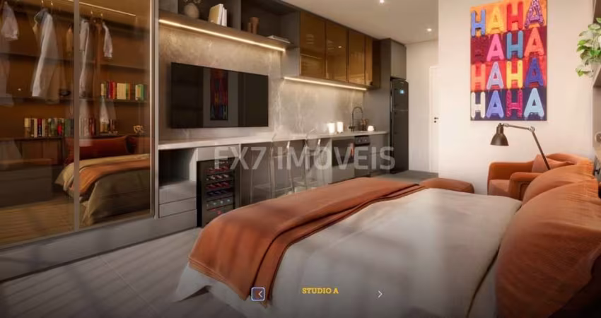 Apartamento flat no Cambuí, aceita 200 mil em veículo, estuda imóvel, pronto para AIRBNB, imóvel na planta, entrega em 2026