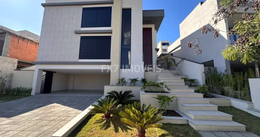 Luxuosa casa de condomínio à venda em Campinas-SP, Alphaville Dom Pedro 3: 4 quartos, 4 suítes, 2 salas, 6 banheiros, 4 vagas, 382m².