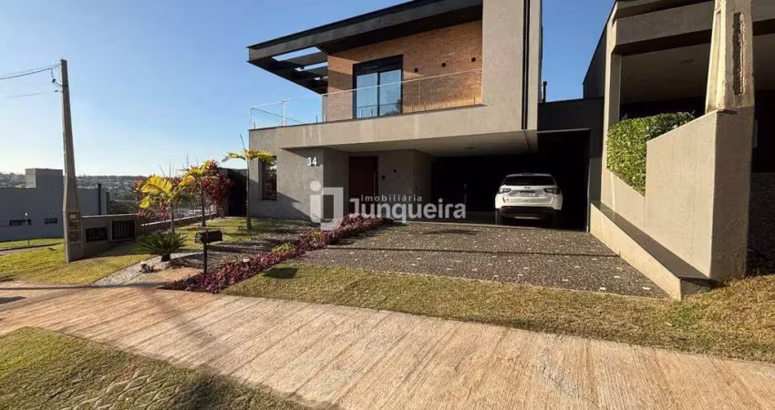 Casa em condomínio à venda, 4 quartos, 3 suítes, santa rosa - piracicaba/sp