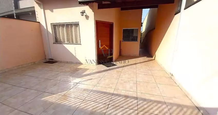 Casa para locação em atibaia, nova atibaia, 3 dormitórios, 1 suíte, 3 banheiros, 2 vagas
