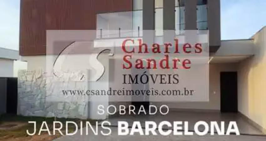 Casa em condomínio para venda em senador canedo, jardins barcelona, 4 dormitórios, 4 suítes, 5 banheiros, 4 vagas