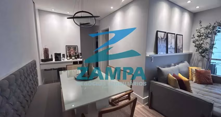 Apto de 2 quartos (1 suite) planejado, vanranda gourmet e 1 vaga no palazzo reale
