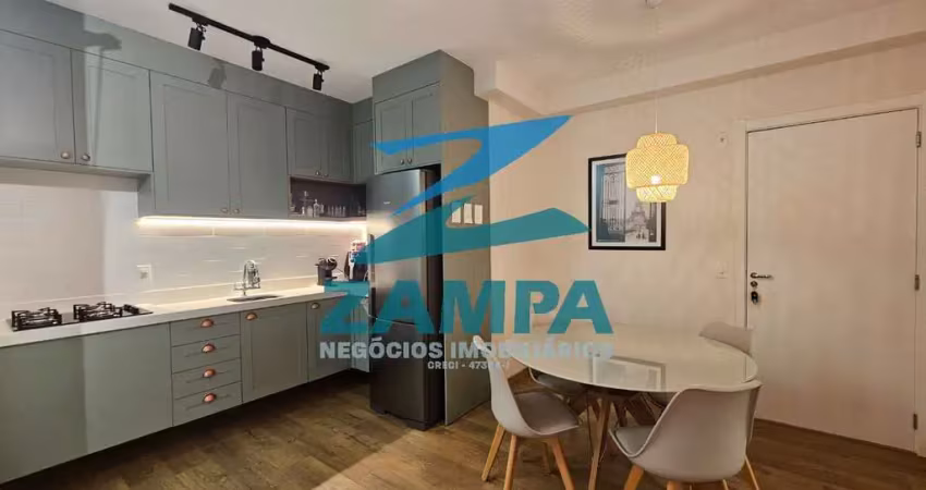 Apartamento mobiliado para locação em jundiaí-sp, cidade luiza: 2 quartos uma suite, 2 salas, 2 banheiros, 1 vaga, 57m².