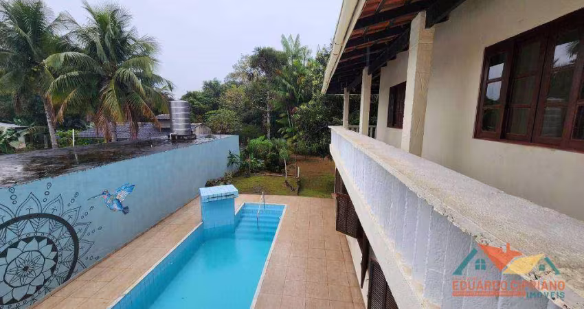 Chácara com 5 dormitórios para alugar, 345 m² por R$ 3.995,20/mês - Massaguaçu - Caraguatatuba/SP