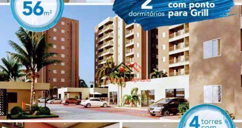 Apartamento com 2 dormitórios à venda, 56 m² por R$ 358.787,91 - Indaiá - Caraguatatuba/SP