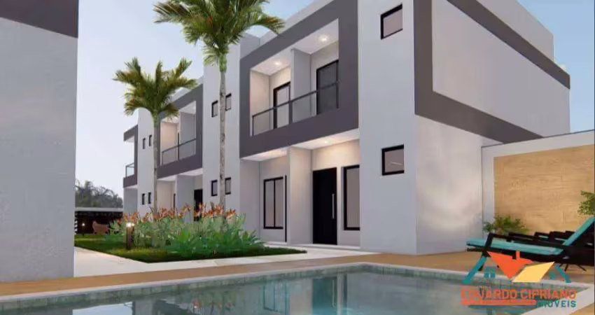 Sobrado com 02 suítes, 75 m² por r$ 496.000 - capricórnio ii - caraguatatuba/sp