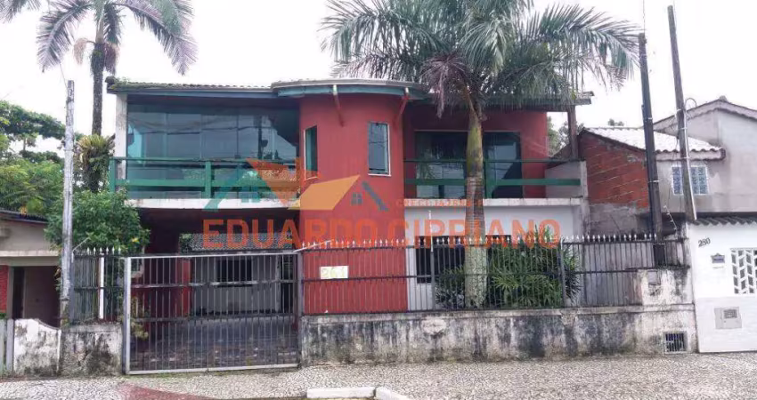 Casa com 4 dormitórios, frente para o mar para alugar, 300 m² por r$ 3.799/mês - massaguaçu - caraguatatuba/sp