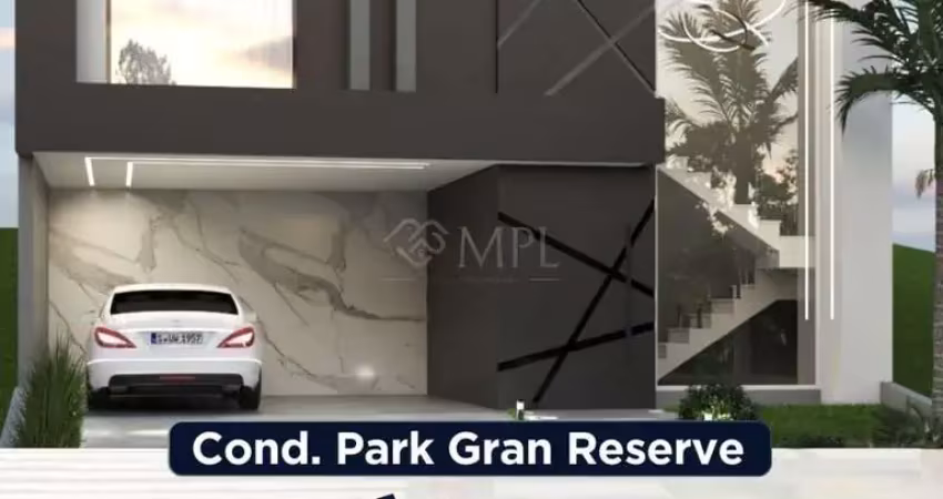 Casa à venda no condomínio park gran reserve em indaiatuba, com 3 suítes