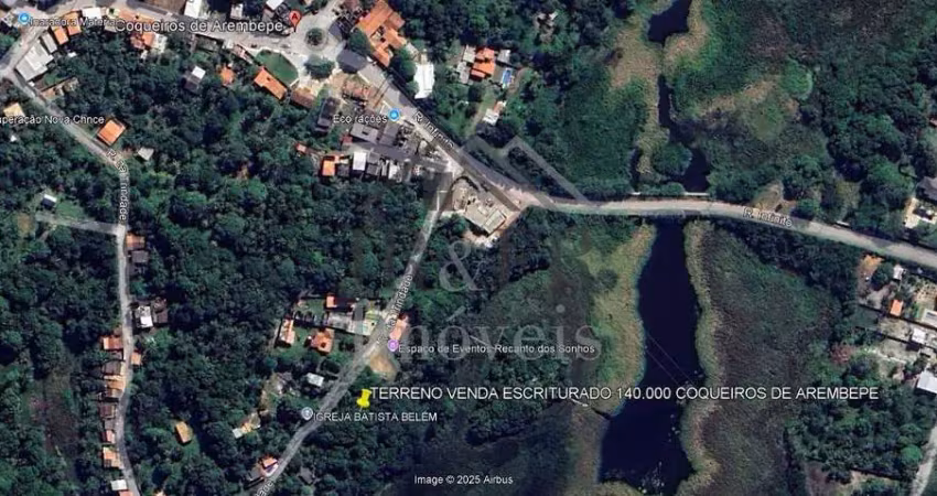 Oportunidade, ótimo terreno 813,90m², lot. coqueiros de arembepe