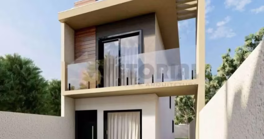 Sobrado à venda em caraguatatuba, balneário dos golfinhos, com 2 quartos, 77m²