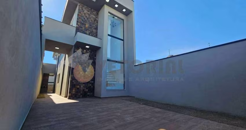 Sobrado à venda em Caraguatatuba, Praia das Palmeiras, com 3 quartos, 129m²