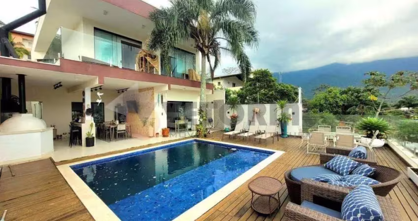 Sobrado à venda em caraguatatuba, massaguaçu, com 3 quartos, 205m²