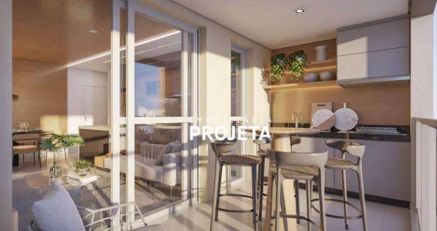 Apartamento com 2 dormitórios à venda, 74 m² por r$ 750.000,00 - liv - presidente prudente/sp