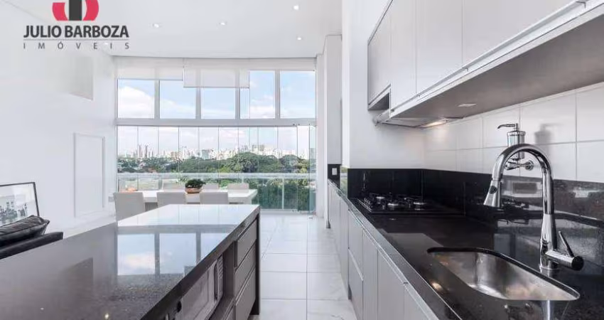 Apartamento com 1 dormitório para alugar, 85 m² por R$ 12.993,00/mês - Brooklin Novo - São Paulo/SP