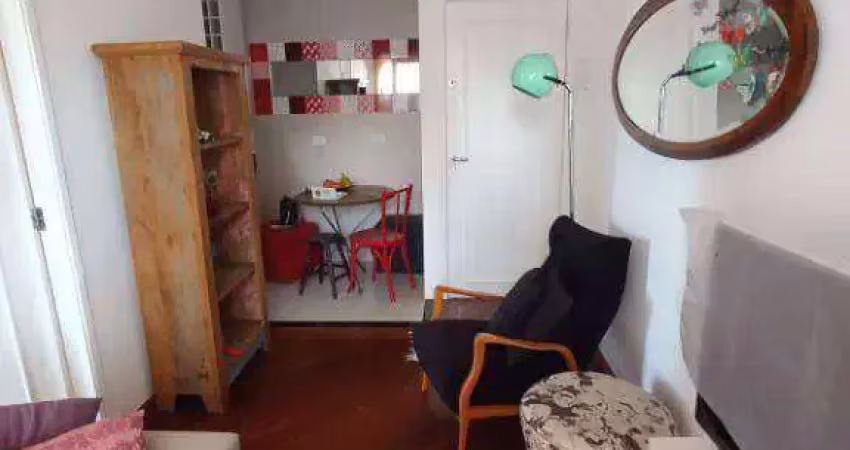 Apartamento com 1 dormitório para alugar, 30 m² por R$ 4.402,88/mês - Moema Índios - São Paulo/SP