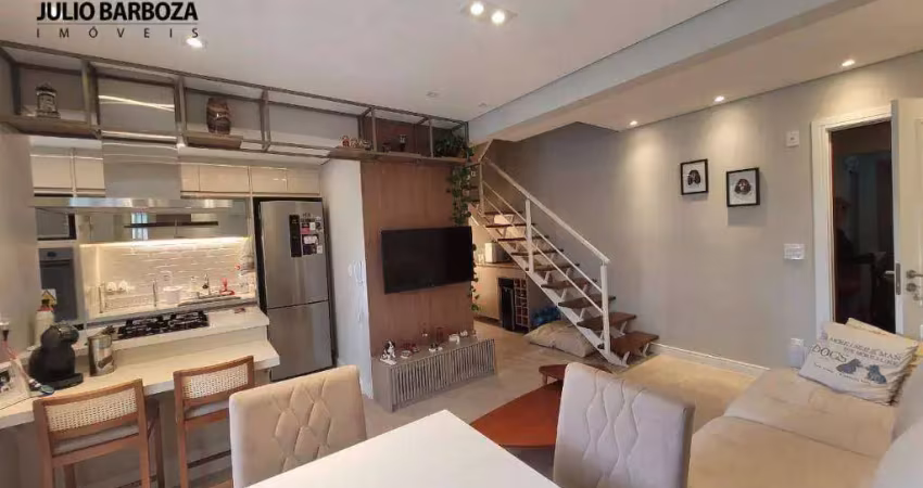 Duplex em moema, totalmente reformado com 2 dormitórios,, sacada, e 2 vagas de garagem