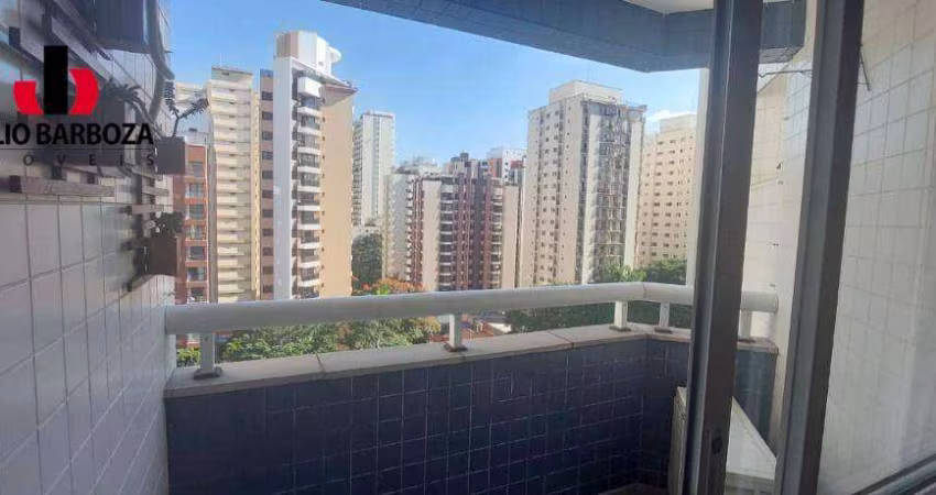 Apartamento em Moema pássaros, com 2 dormitórios, sendo 1 suíte, sacada, e 2 vagas de garagem