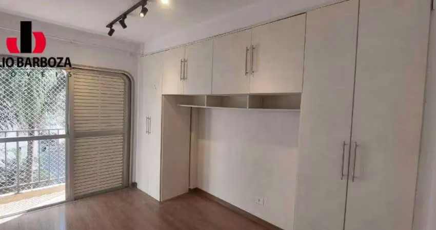 Apartamento em moema pássaros, 75m², 2 dormitórios, sacada, dependência de serviço, 1 vaga de garagem