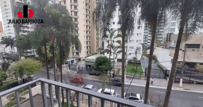 Apartamento modernizado em moema pássaros, fora de rota, 75m², 2 dormitórios, sacada, escritório, dispensa, e 1 vaga de garagem