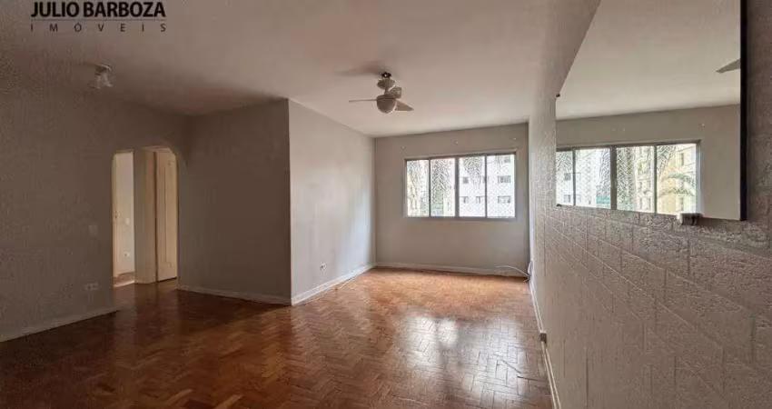 Apartamento em moema pássaros, 75m²,com 2 dormitórios, 2 banheiros, dependência de serviço, e 1 vaga de garagem