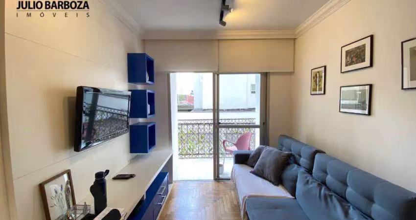 Apartamento com 1 dormitório para alugar, 45 m² por r$ 4.440,00/mês - moema - são paulo/sp