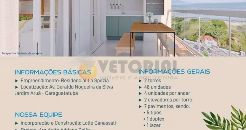 Apartamento com 2 quartos, 85 m², à venda por R$ 420.000,00- Aruan - Praia do Aruan - Caraguatatuba/SP