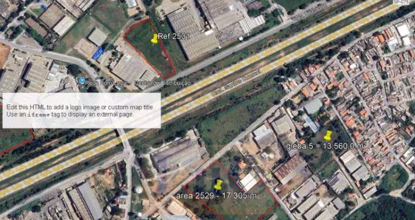 Terreno comercial à venda na Avenida Liberdade, Iporanga, Sorocaba