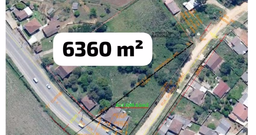 Terreno 6360 m² com aptidão comercial e residencial em Almirante Tamandaré