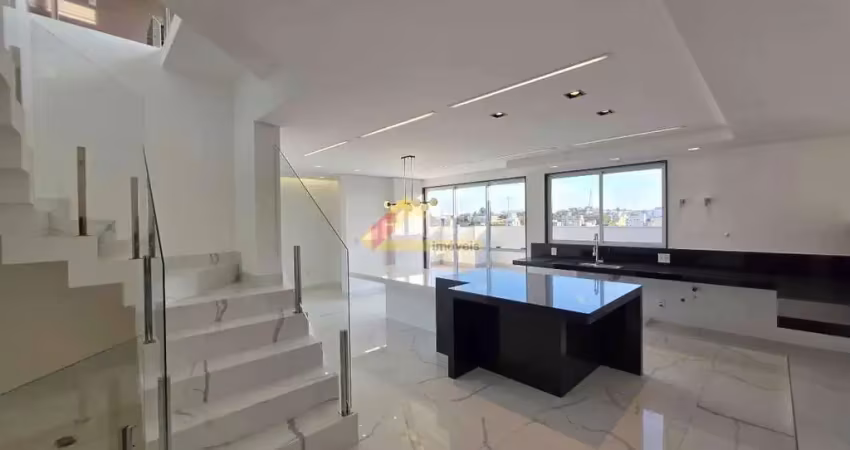 Apartamento cobertura à venda, 3 quartos, 3 suítes, 4 vagas, belvedere - divinópolis/mg