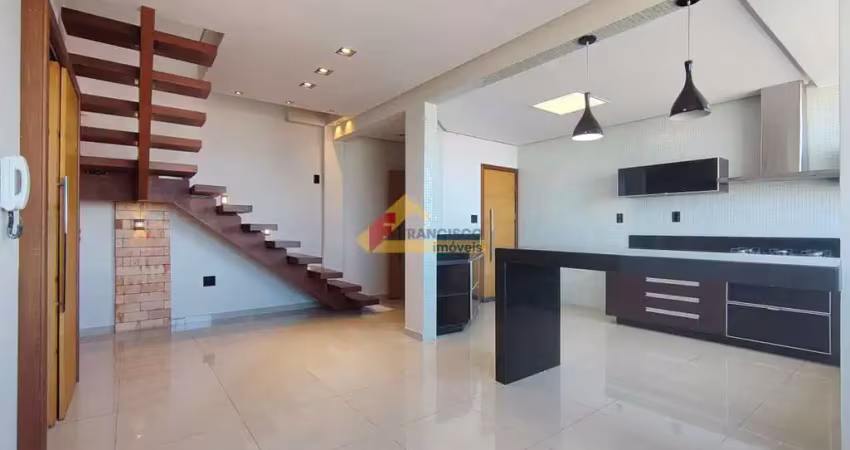 Apartamento cobertura para aluguel, 3 quartos, 1 suíte, 1 vaga, planalto - divinópolis/mg