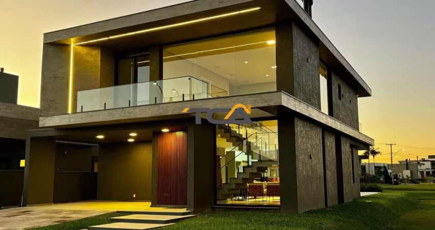 Casa 04 suítes mobiliada e decorado no condomínio Reservas das águas