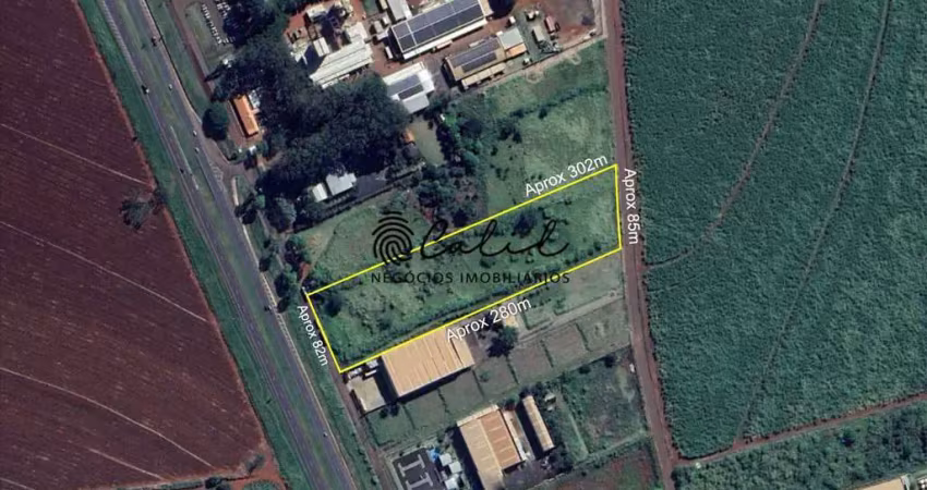 Terreno à venda, 24.380 m² por r$ 18.000.000,00  - parque industrial - cravinhos/sp