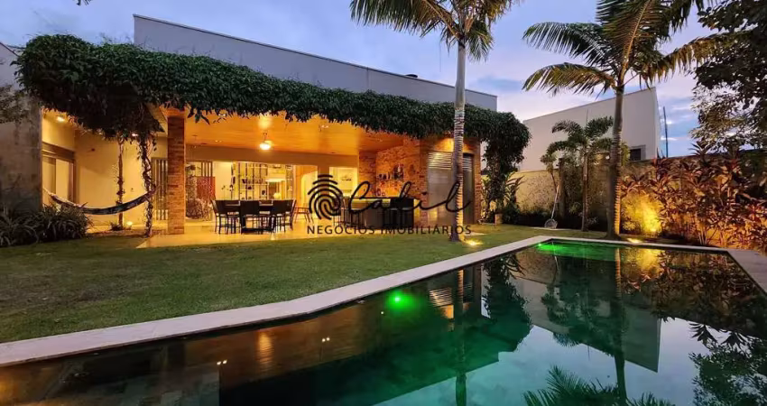 Alphaville i - casa terrea  com 4 dormitórios à venda, 418m² por r$ 4.600.000,00 - alphaville - ribeirão preto/sp