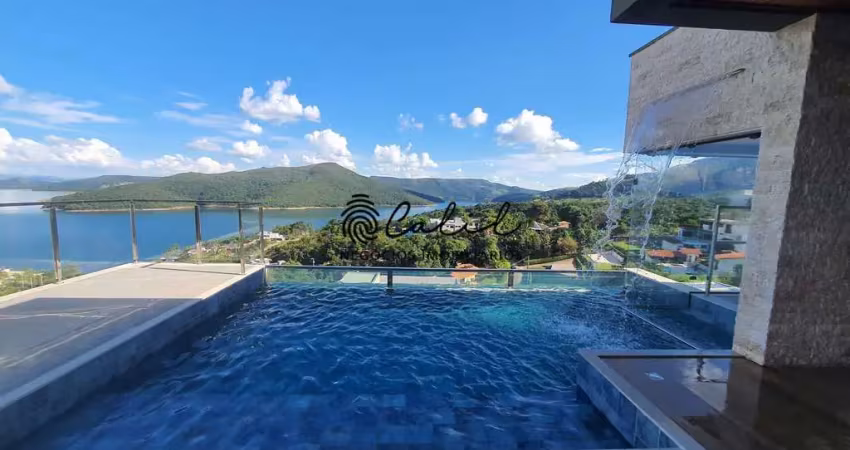 Escarpas do lago - mansão com 8 suítes, 650m² à venda por r$ 5.490.000,00 - capitólio/mg