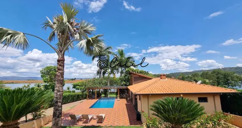 Águas da canastra - rancho com 5 suítes, 536m² à venda por r$ 3.600.000,00, condomínio águas da canastra - delfinópolis/mg