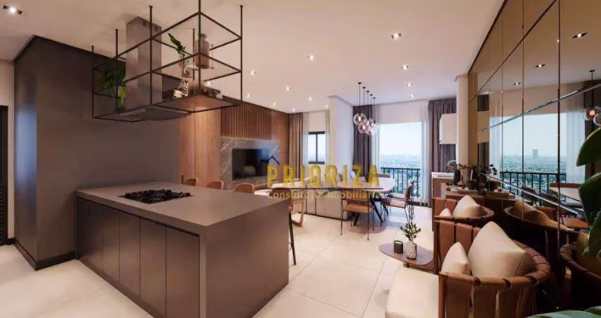 Apartamento com 3 dormitórios à venda, 74 m² por R$ 618.181,00 - JK Due - Sorocaba/SP