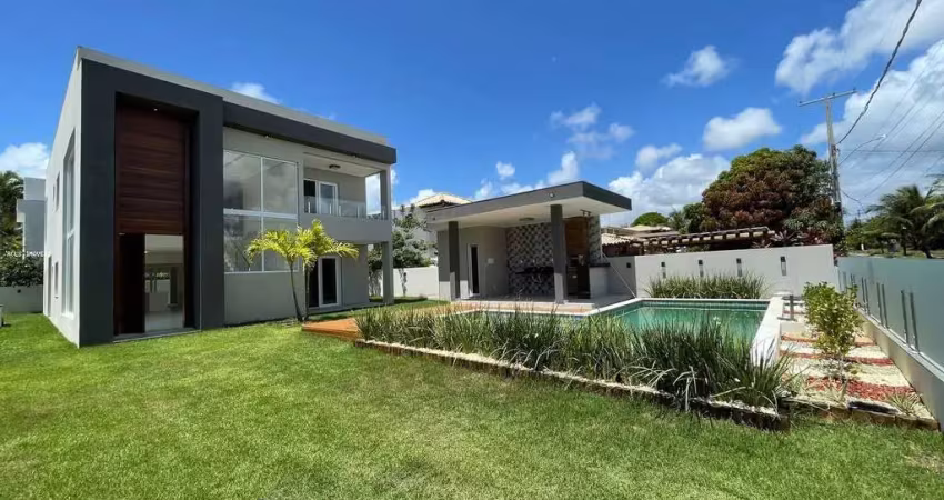 Casa alto padrão para venda em camaçari, guarajuba (monte gordo), 6 suítes