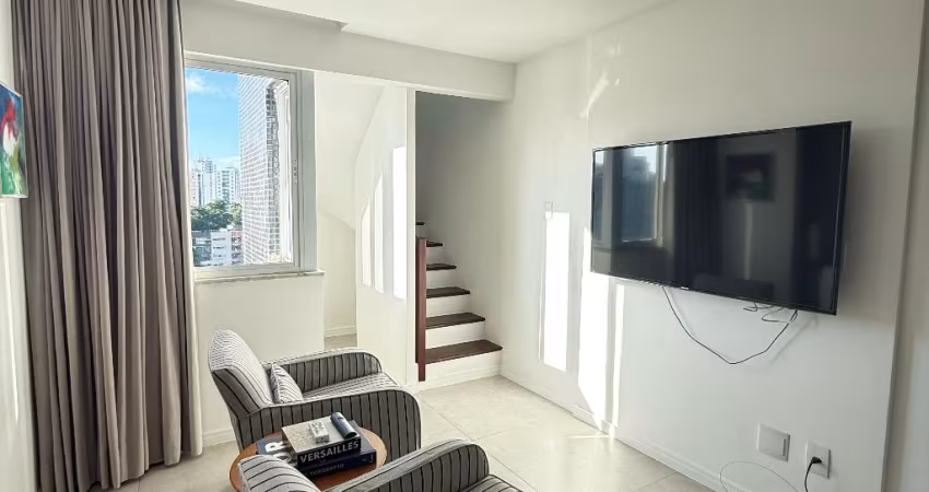 Cobertura reformada na Graça – 1/4 | 70m² | porteira fechada e 1 vaga coberta!