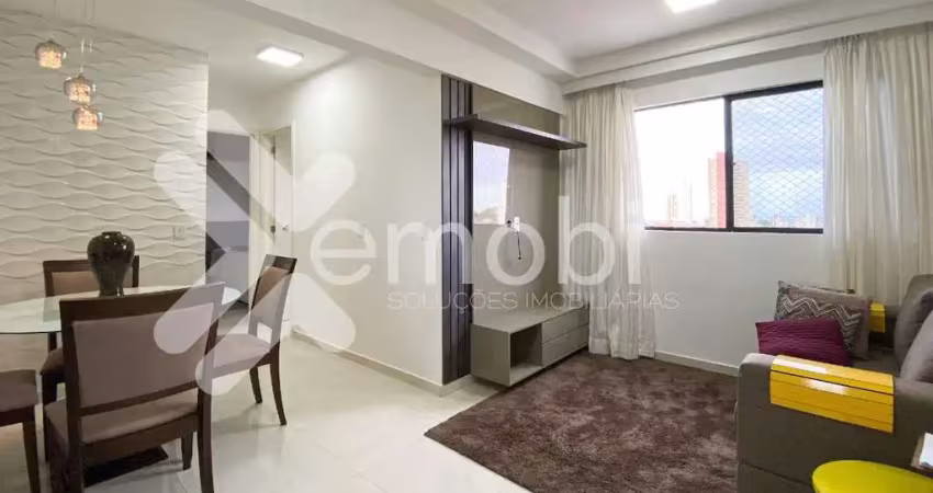 Apartamento mobiliado à locação em ponta negra (natal/ rn) i condomínio ecogarden | 2/4 sendo 1 suíte - 55m²