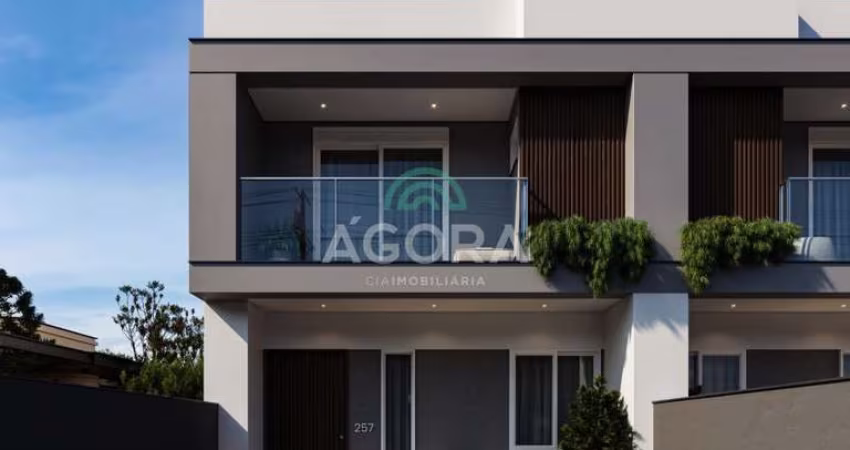 Sobrado em construção com 152,61m² privativos, localizado no bairro Igara.