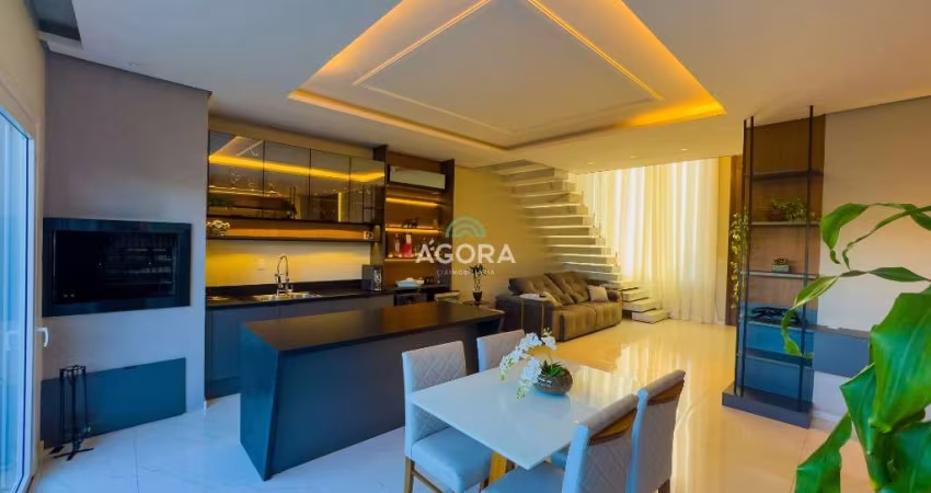 Excelente sobrado mobiliado de alto nível, com 270m² privativos, totalmente climatizada com splits