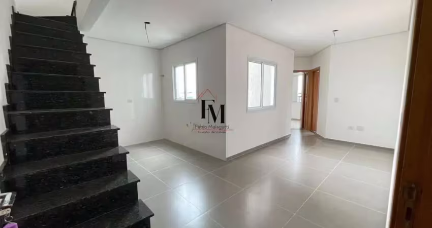 Cobertura duplex para venda em santo andré, vila scarpelli, 2 dormitórios, 2 banheiros, 2 vagas